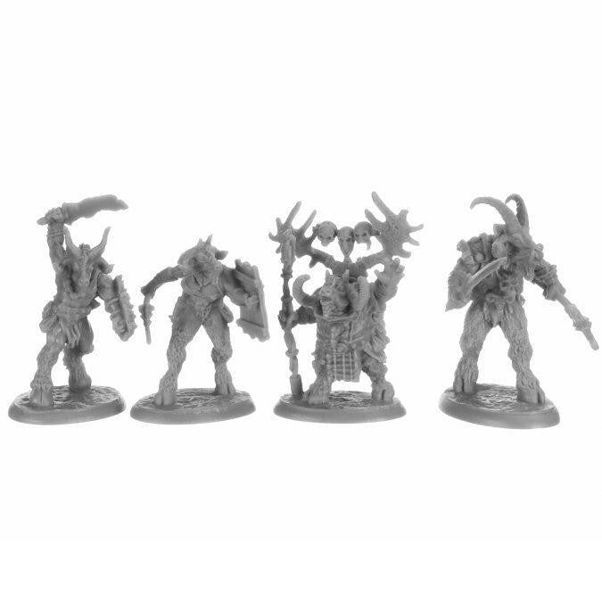 Bones Black Beastmen (4) 44152